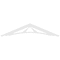 Ekena Millwork Pitch Stanford Architectural Grade PVC Gable Pediment, 72"W x 15"H x 1"P (5/12) GPP072X015X100STA - alternate 4